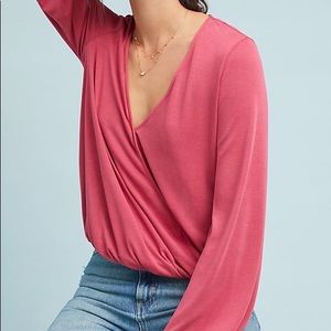 NWT Anthropologie Kingston Wrap Top